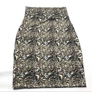 Stone Women's Skirt Size M Chestnut Brown Pull On
